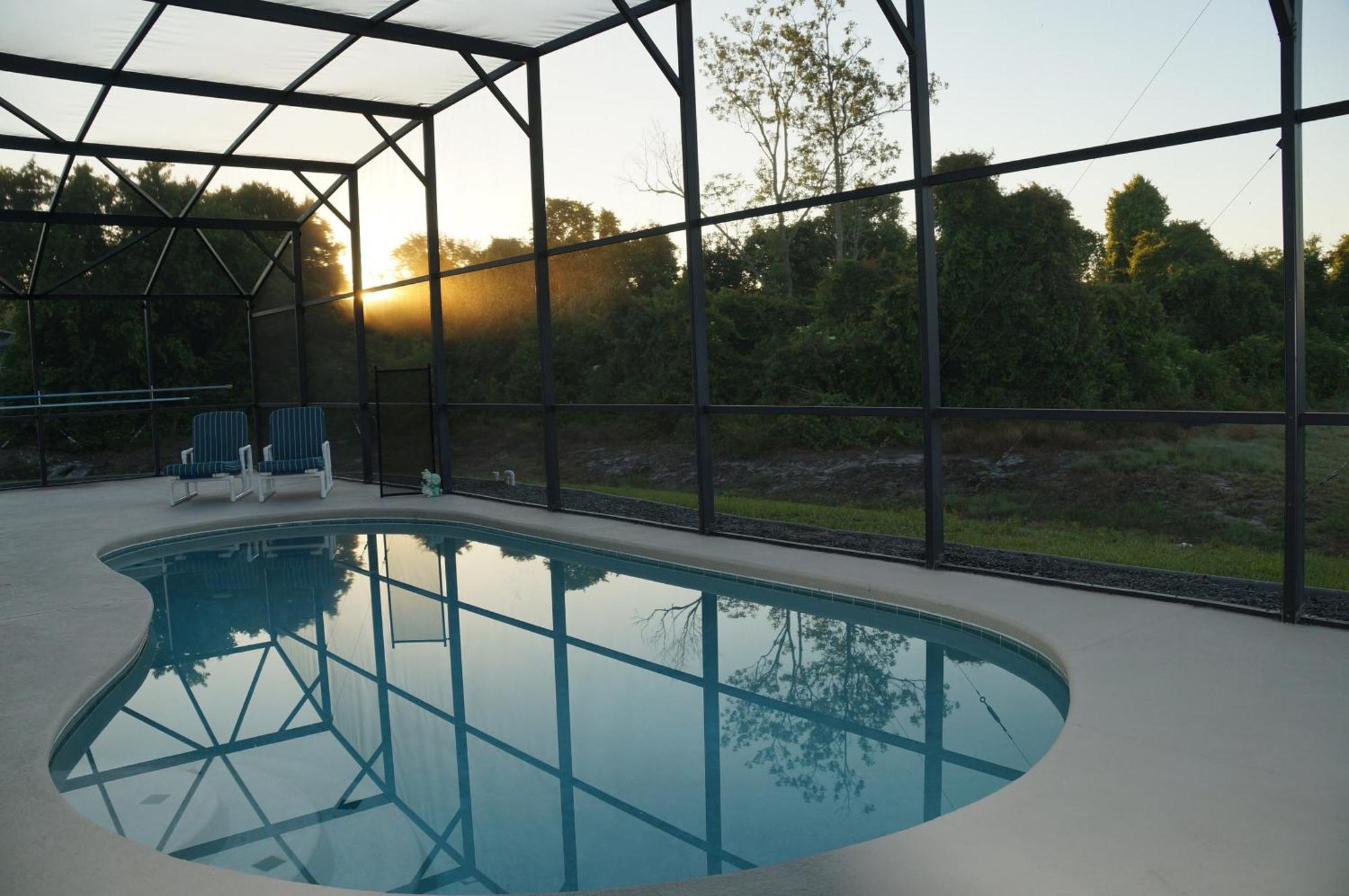 Villa Met Prive Zwembad Nabij Orlando Optional Heated Pool Dundee Bagian luar foto